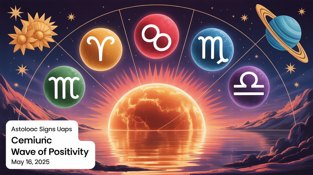 5 Zodiac Signs Experience a Wave of Positivity on May 16, 2025